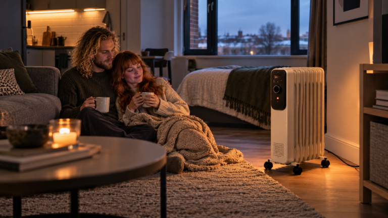 Best Heater for Studio Flat UK warming a compact studio living space