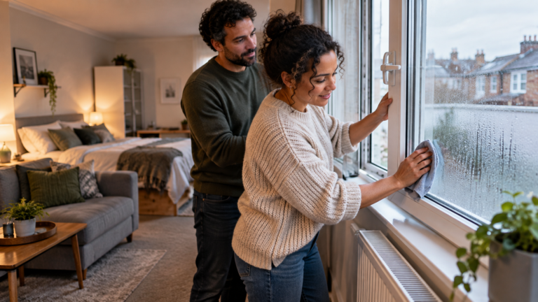 How to Reduce Damp in a Studio Flat with better ventilation and condensation control