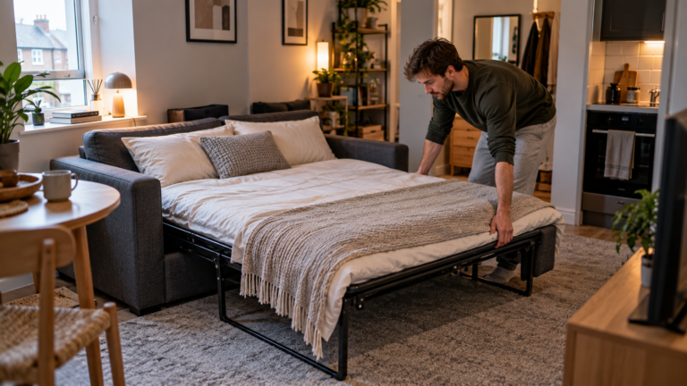 Best sofa beds for studio flats in a compact UK studio apartment