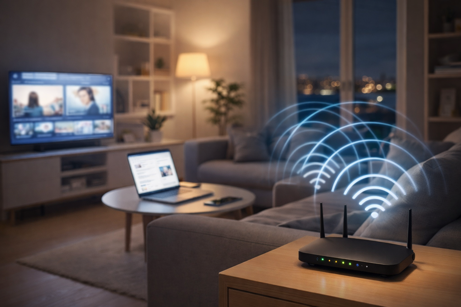 why is wifi worse at night in flats uk router congestion evening multiple devices