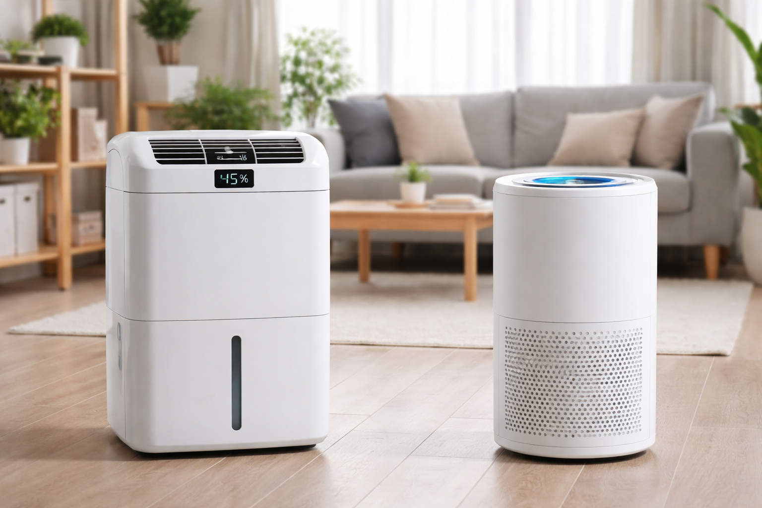 dehumidifier vs air purifier for small flats