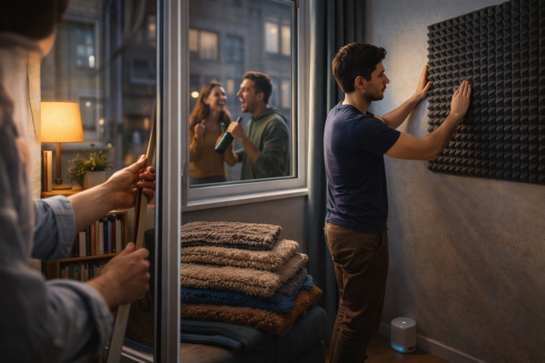 how to stop noise from neighbours in a flat