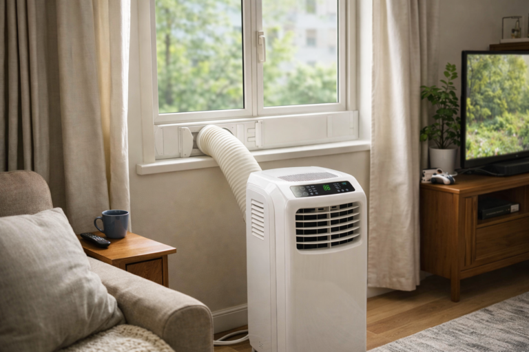 how to vent a portable air conditioner in a studio flat