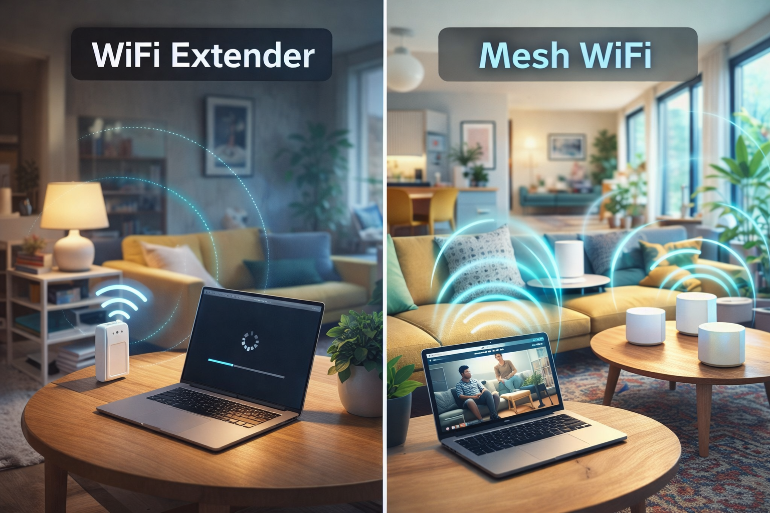 mesh wifi vs wifi extender for small flats