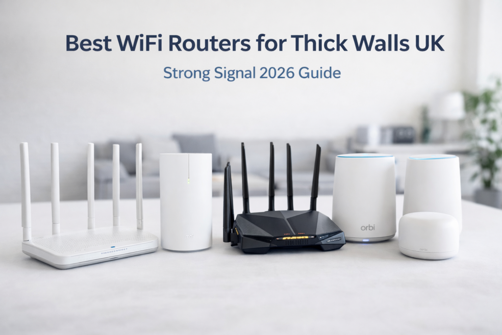5 Best WiFi Routers for Thick Walls UK (Fix Weak Signal Fast 2026)