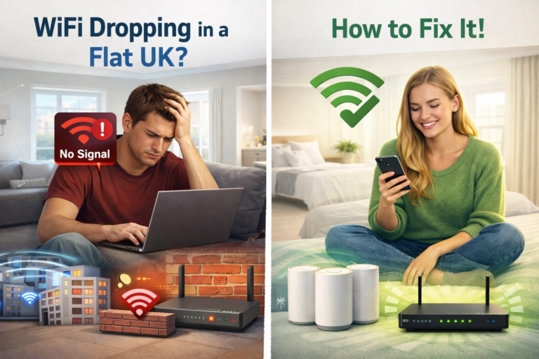 why does wifi keep dropping in flats uk weak signal and dropout vs strong stable connection with mesh wifi system