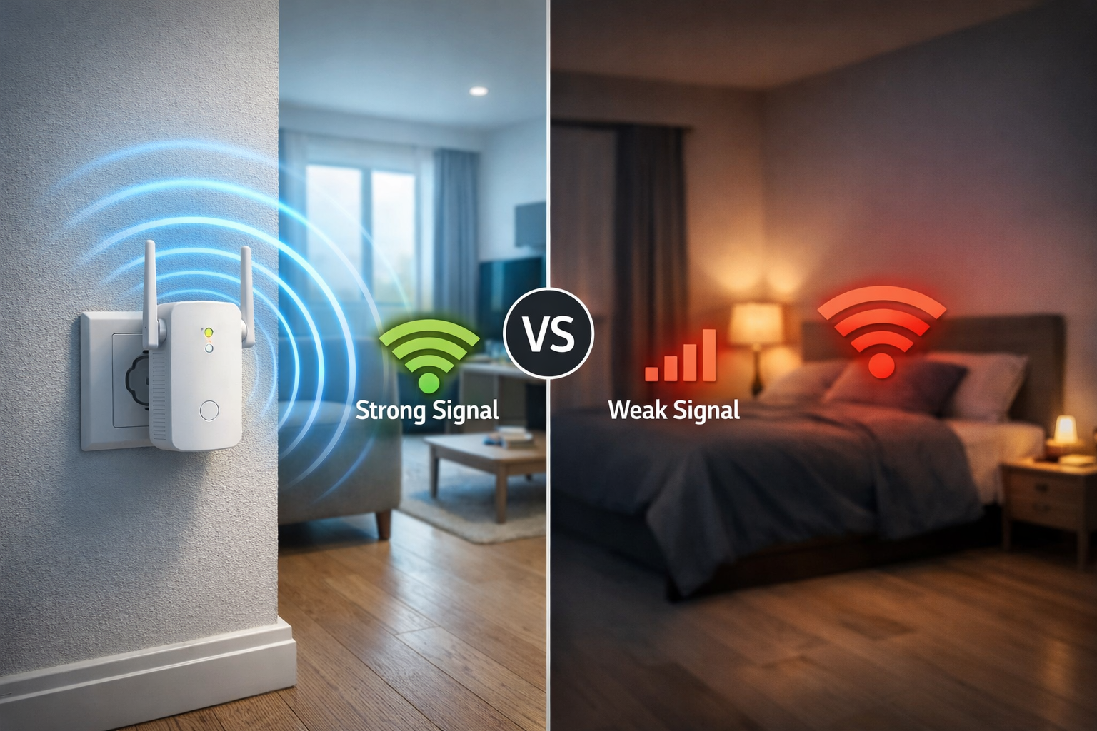 do wifi extenders reduce internet speed uk explanation with signal illustration