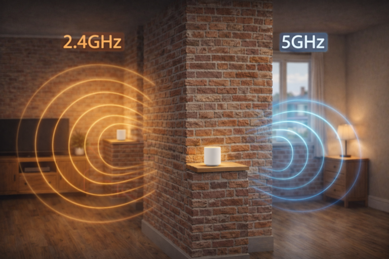 2.4ghz vs 5ghz for thick walls uk