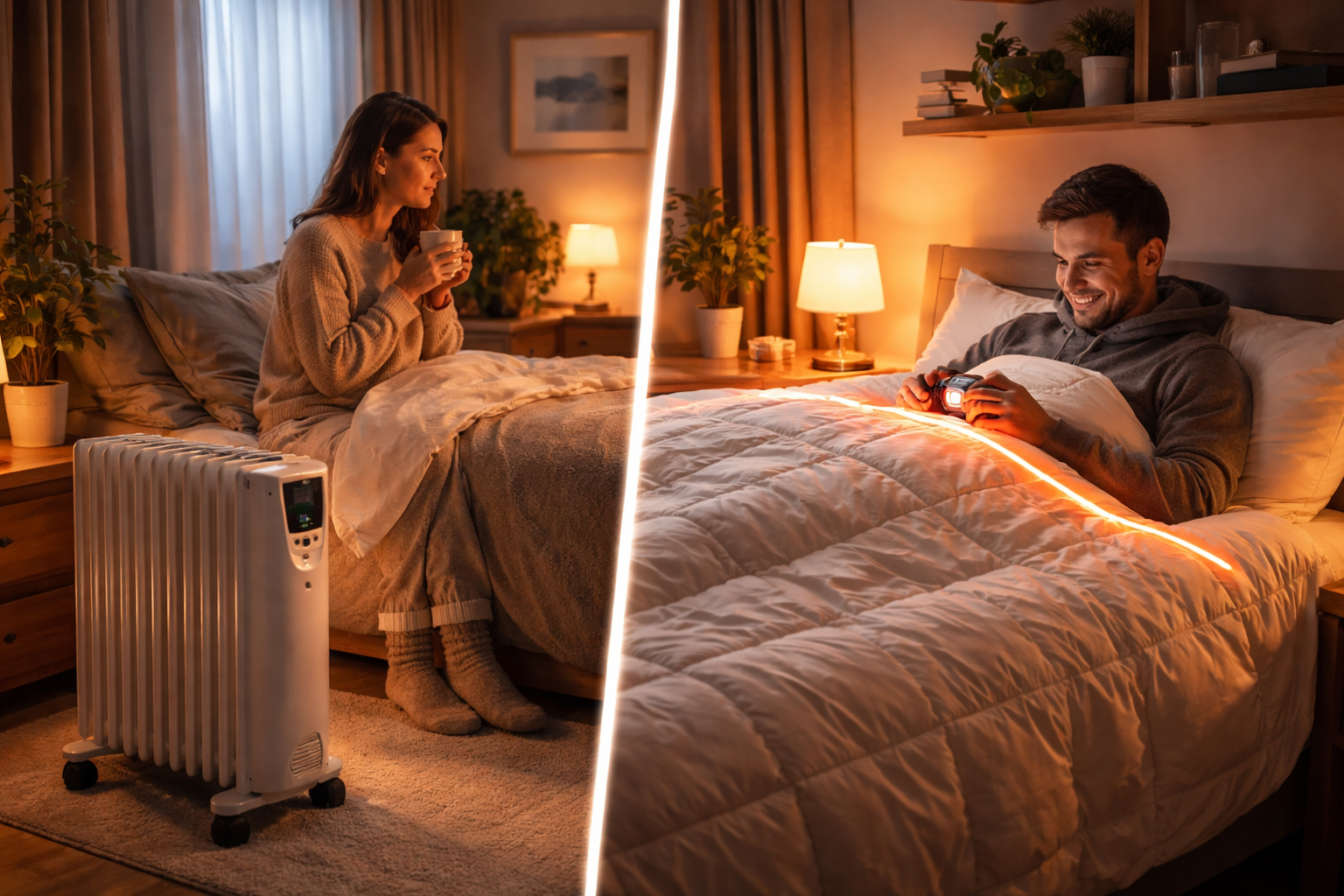 heater vs electric blanket uk