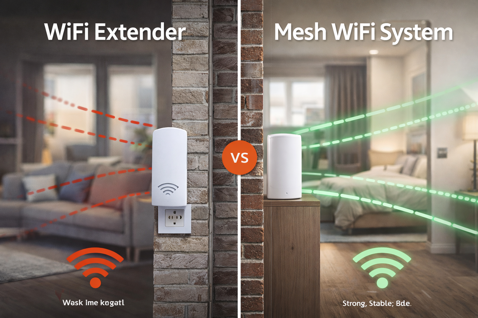 mesh vs wifi extender for thick walls uk