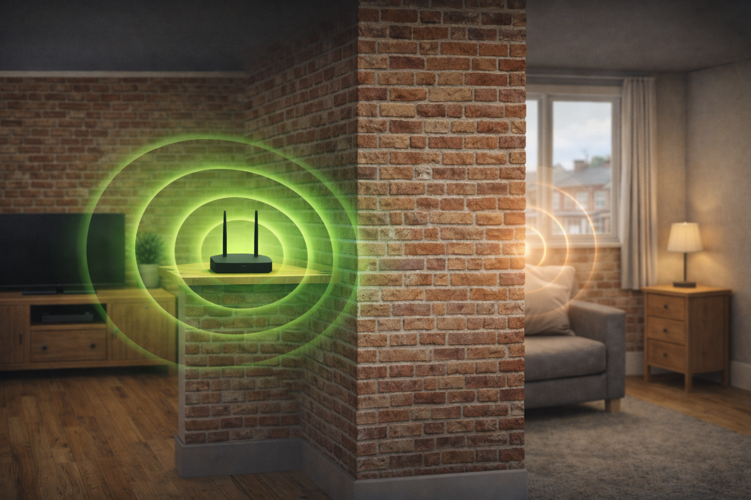 why wifi struggles through thick walls uk