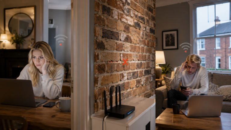 can thick walls block wifi completely uk