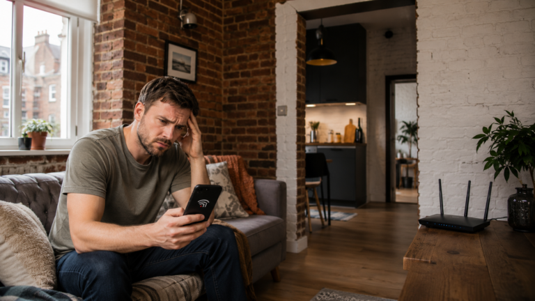 why does wifi struggle through brick walls uk