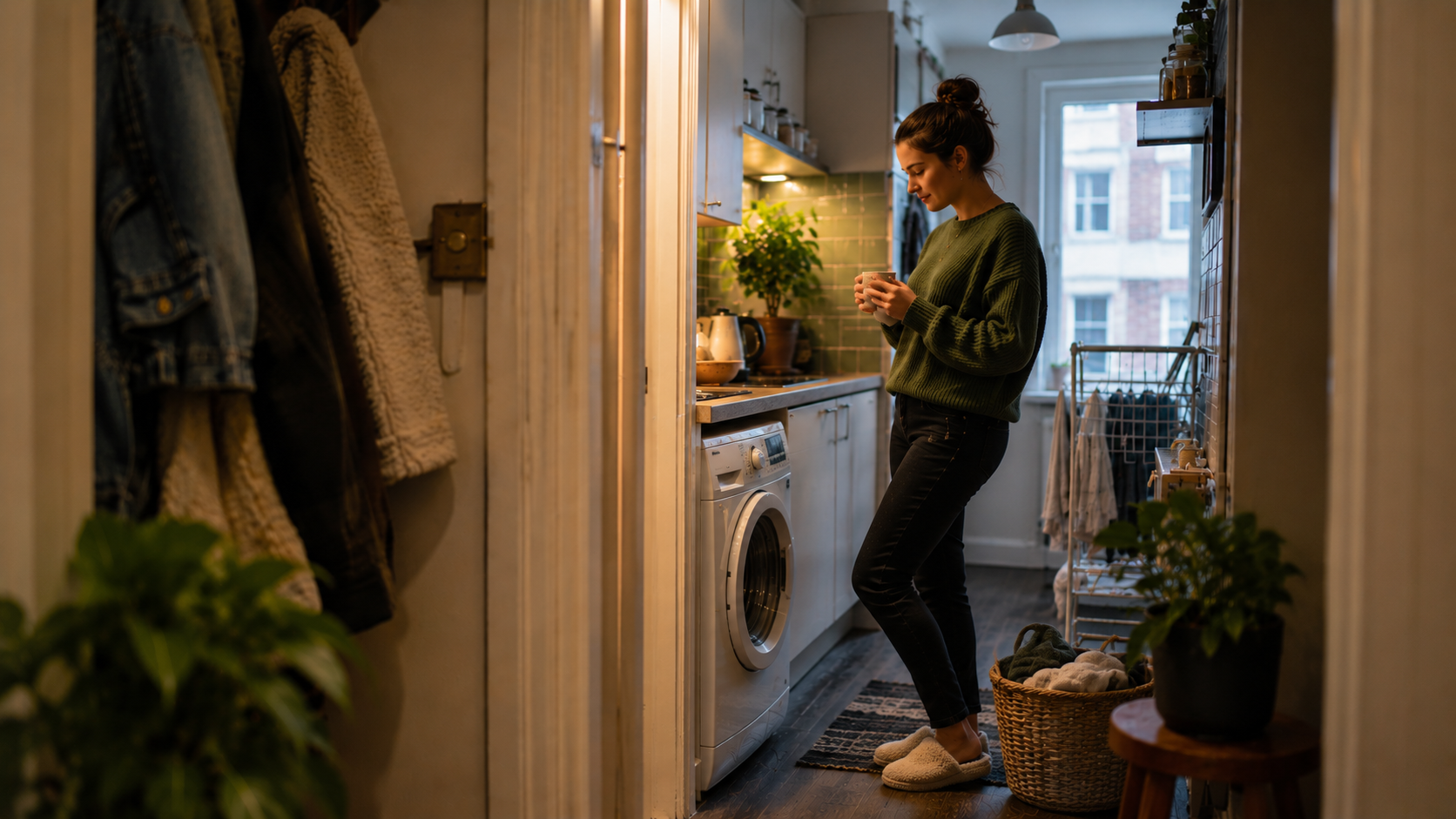best washing machine depth for small kitchens uk
