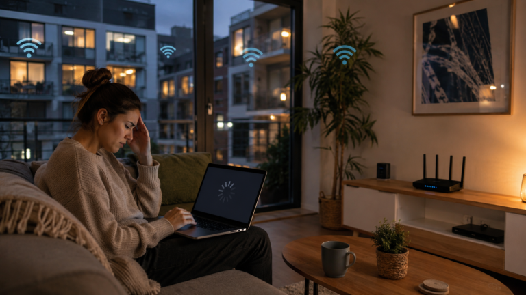 how to stop wifi interference in flats uk