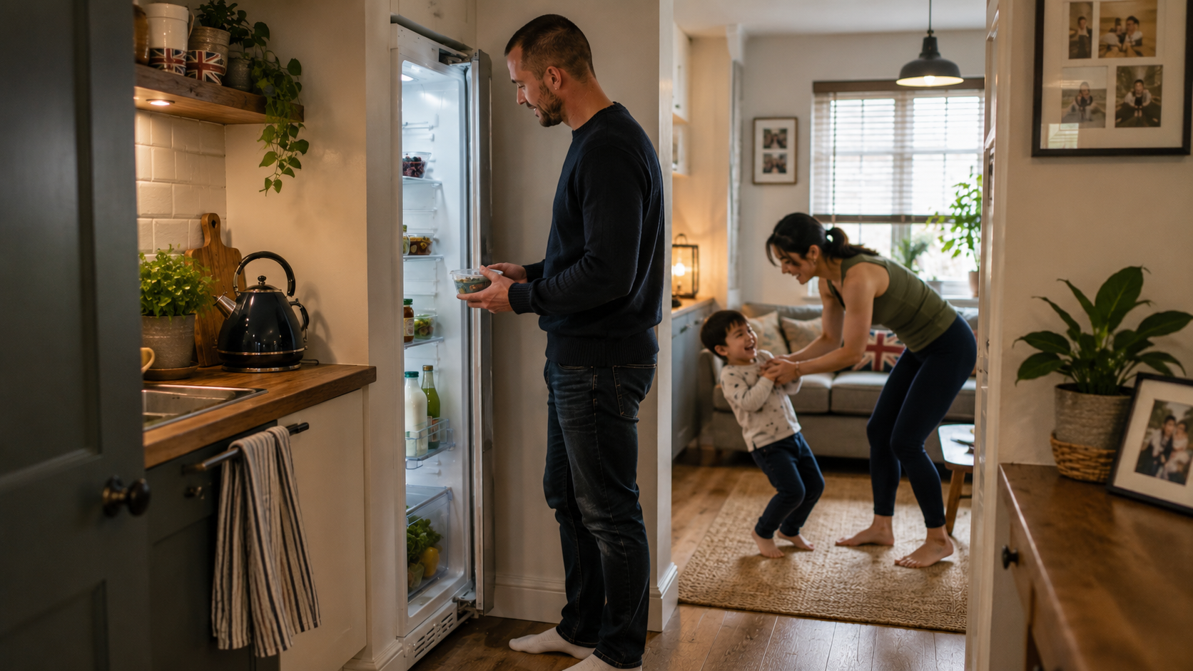 best slimline fridges for small kitchens uk