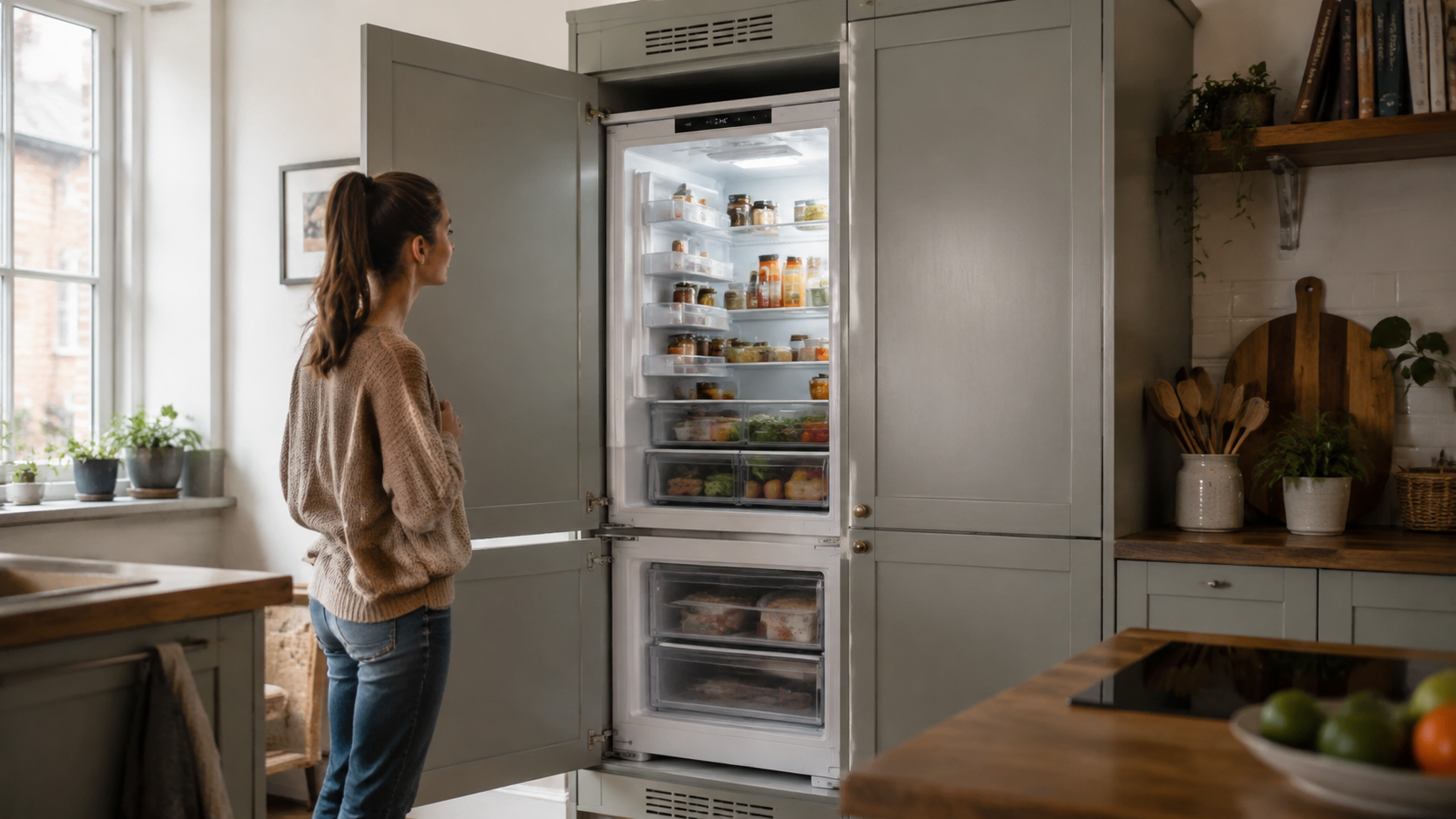 Can you put a fridge freezer in a cupboard
