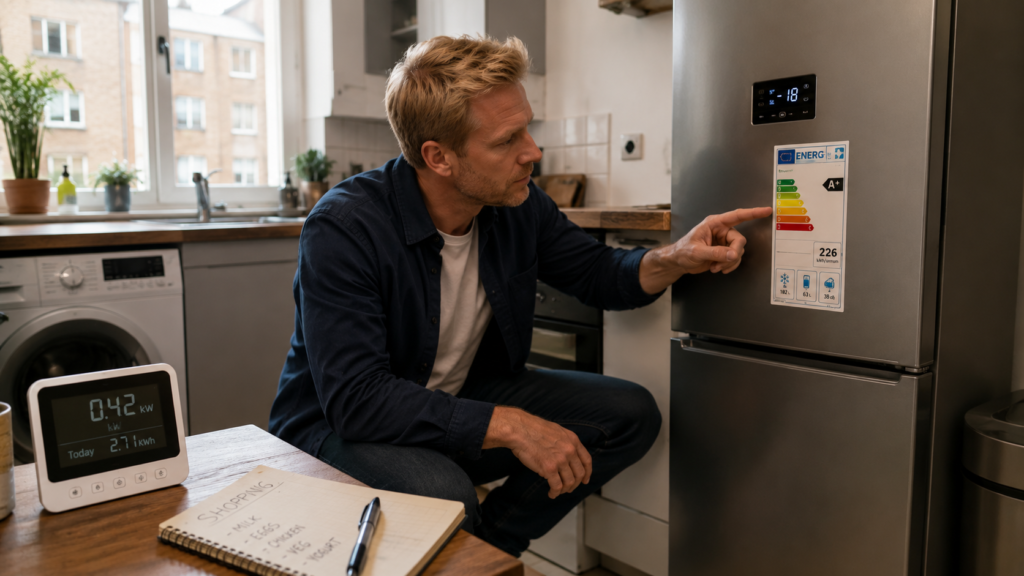 Comparing fridge freezer energy efficiency and running costs before choosing a budget model