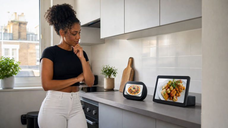 Smart displays for small kitchens UK comparison