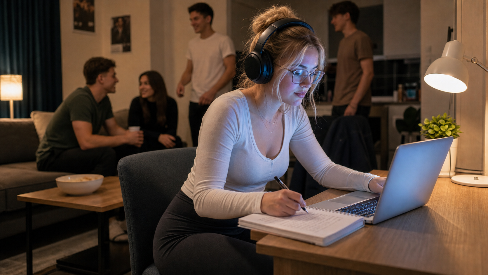 Noise-Cancelling Study Headphones