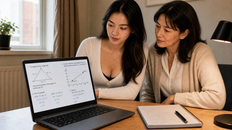 Best Chromebooks for Schoolwork UK student using a laptop at a small desk