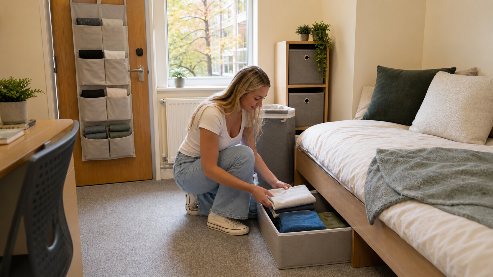 Storage products for university halls UK students can use in compact accommodation