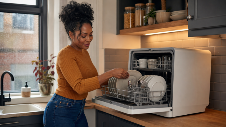 Amazon Tabletop Dishwasher Deals UK for a compact small-flat kitchen