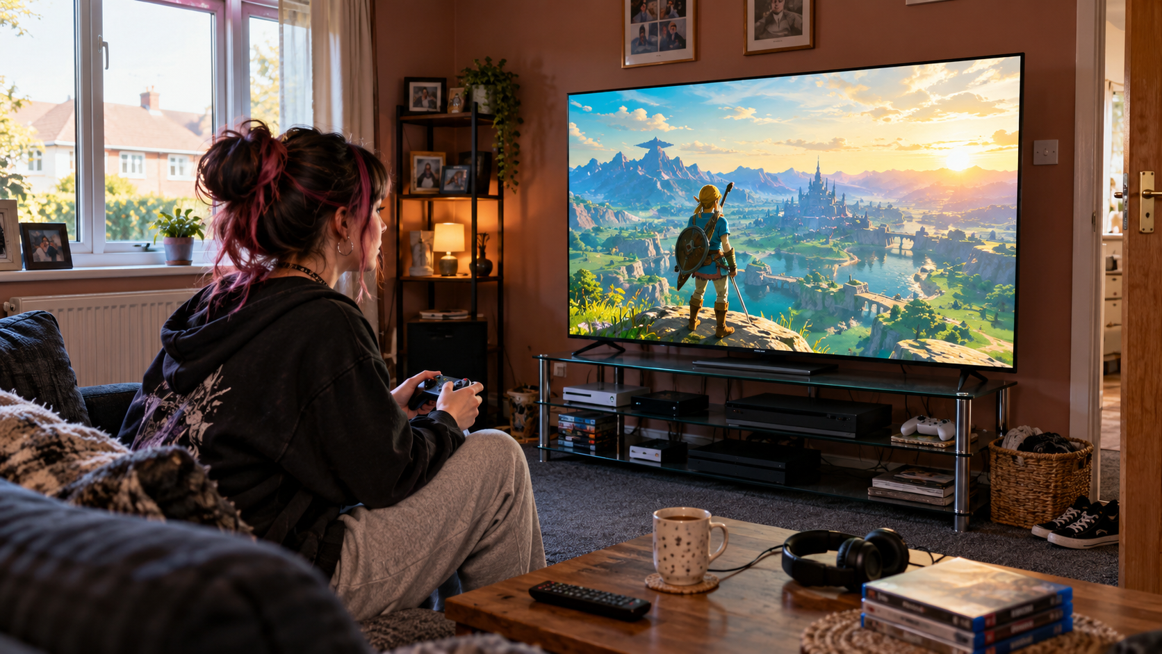 Gaming TVs delivering smooth colourful gameplay in a compact UK living room